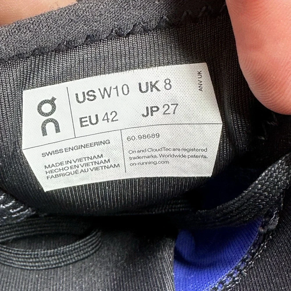 Womens Size 10 ON Cloud X 3 Shoes Midnight | Heron Athletic Running Sneakers